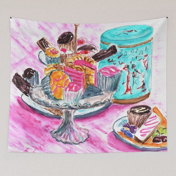 Item preview, Pretty in Pink Cakes Still Life designed and sold by LymphomaLass.