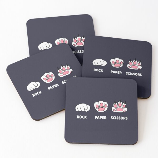 Item preview, rock paper scissors cat paw designed and sold by jkrphoto.