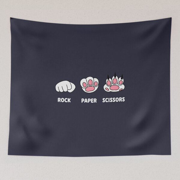 Item preview, rock paper scissors cat paw designed and sold by jkrphoto.