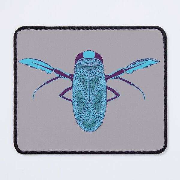 Item preview, Water Boatman, Aqua and Purple designed and sold by CraneCreek.