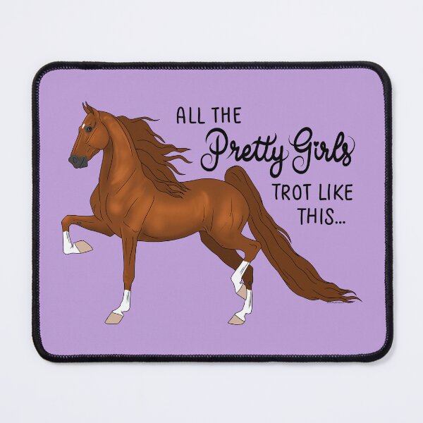 Item preview, Pretty Girls Trot Like This...Chestnut Saddlebred designed and sold by DappledMoon.