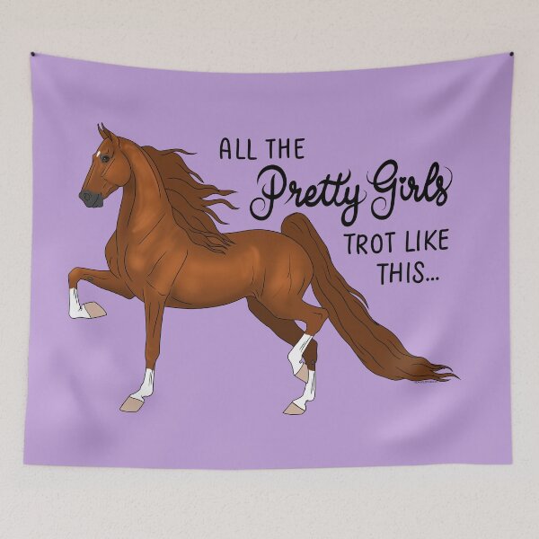 Item preview, Pretty Girls Trot Like This...Chestnut Saddlebred designed and sold by DappledMoon.