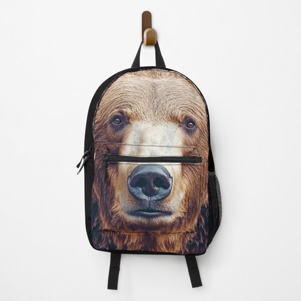 Item preview, Wild Brown Honey Bear Face Close-Up Print – Rustic Wildlife Art designed and sold by Bevenge.