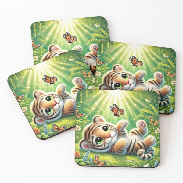 Item preview, Adorable Tiger Being Playful designed and sold by Aisha  Hamza.
