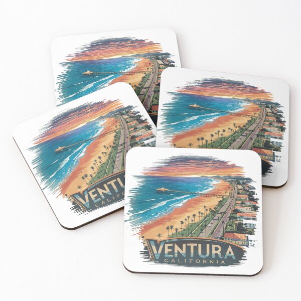 Item preview, Ventura, California - Retro Coastal Vibes designed and sold by CircinusStore.