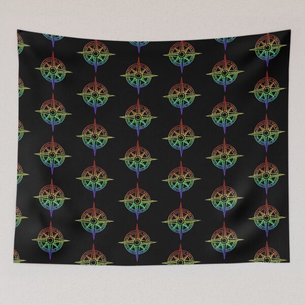 Item preview, I seek and I yearn: Sappho compass rainbow designed and sold by TheDoodlemancer.