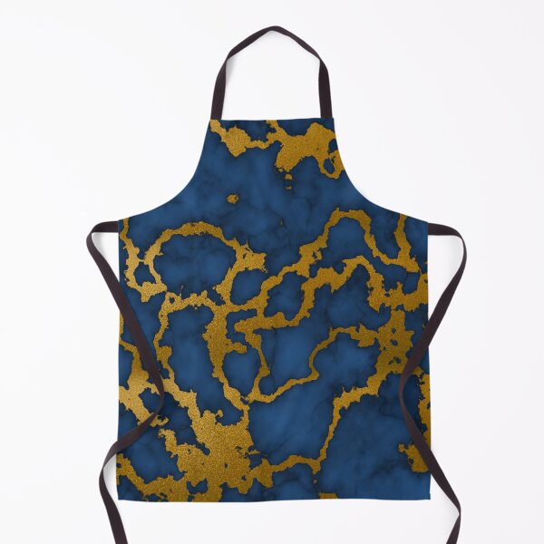 Item preview, Dark Royal Blue and Gold Marble Texture Design designed and sold by amgraphics.