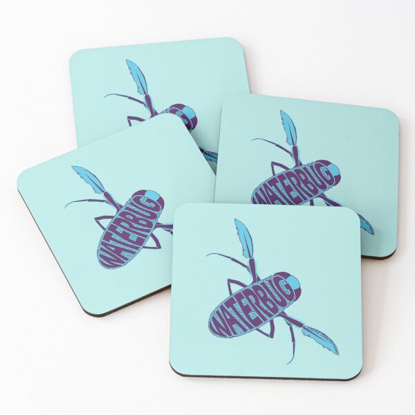 Item preview, Waterbug, Aqua and Purple designed and sold by CraneCreek.