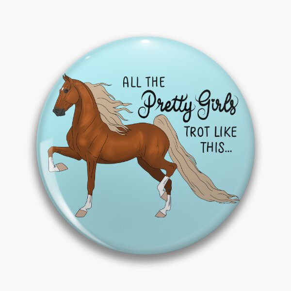 Item preview, Pretty Girls Trot Like This... Chestnut Saddlebred with Flaxen mane and tail. designed and sold by DappledMoon.
