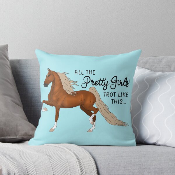Item preview, Pretty Girls Trot Like This... Chestnut Saddlebred with Flaxen mane and tail. designed and sold by DappledMoon.