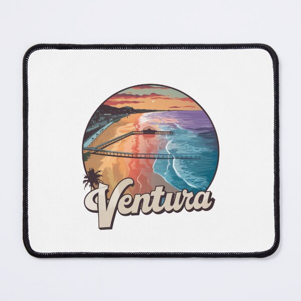 Item preview, Ventura, California - Sunset Bliss - Pier and Palm Trees designed and sold by CircinusStore.