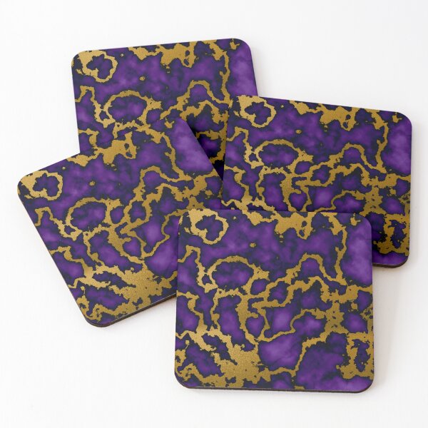 Item preview, Dark Purple and Gold Marble Texture Design designed and sold by amgraphics.