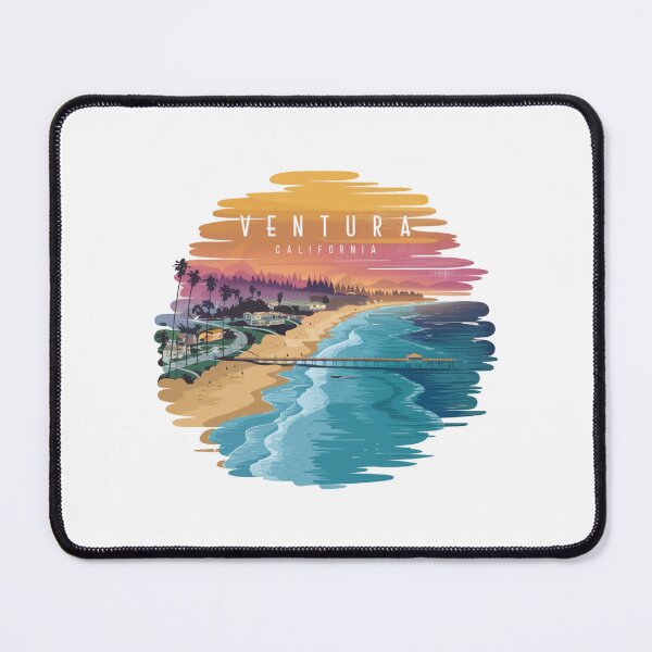 Item preview, Ventura, California - Coastal Sunset Bliss - Pier and Palm Trees designed and sold by CircinusStore.