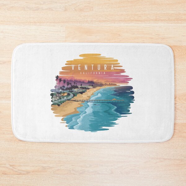 Item preview, Ventura, California - Coastal Sunset Bliss - Pier and Palm Trees designed and sold by CircinusStore.