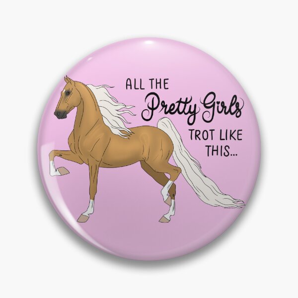 Item preview, Pretty Girls Trot Like This... Palomino Saddlebred designed and sold by DappledMoon.