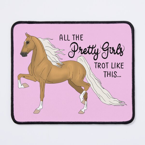 Item preview, Pretty Girls Trot Like This... Palomino Saddlebred designed and sold by DappledMoon.