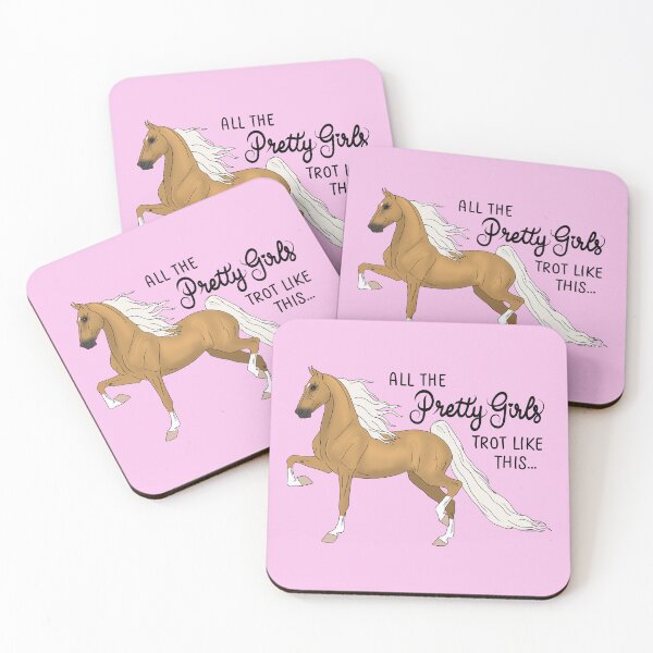 Item preview, Pretty Girls Trot Like This... Palomino Saddlebred designed and sold by DappledMoon.