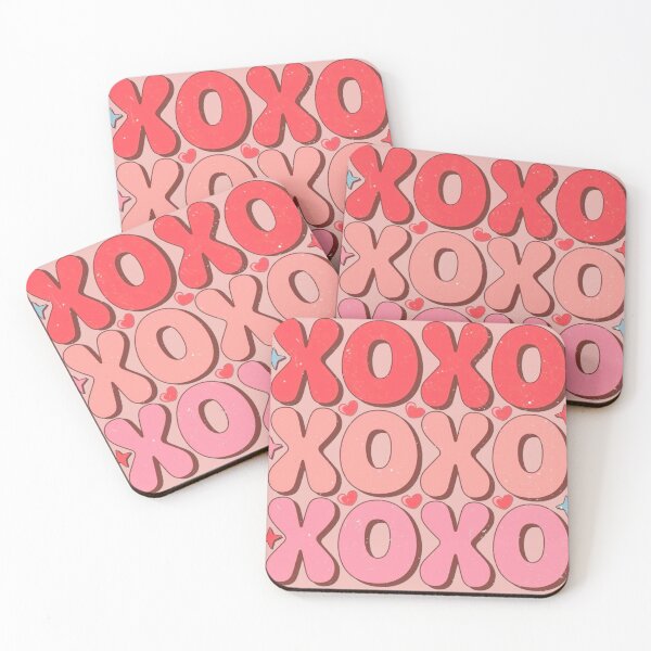 Item preview, XOXO Día de San Valentín retro burbuja carta rojo rosa fiesta día de San Valentín designed and sold by ColorfulMouse.