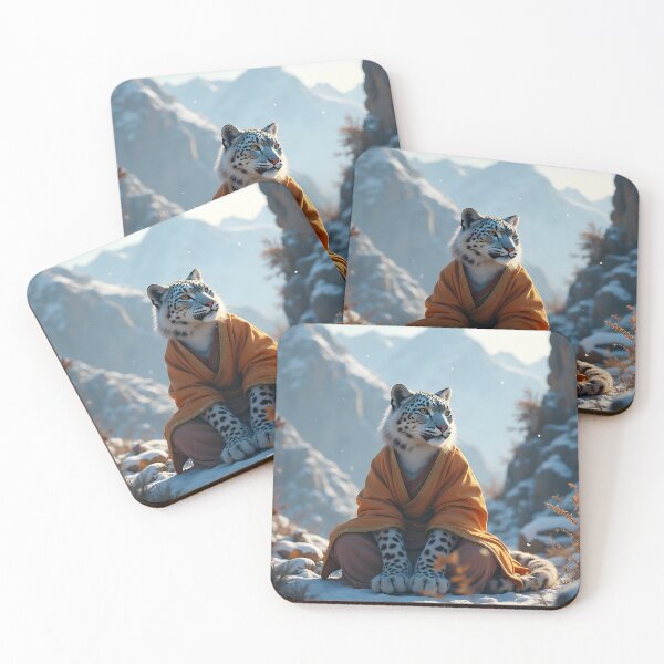 Item preview, Zen Snow Leopard- Nepal Himalayas designed and sold by ACuriousshoppe.