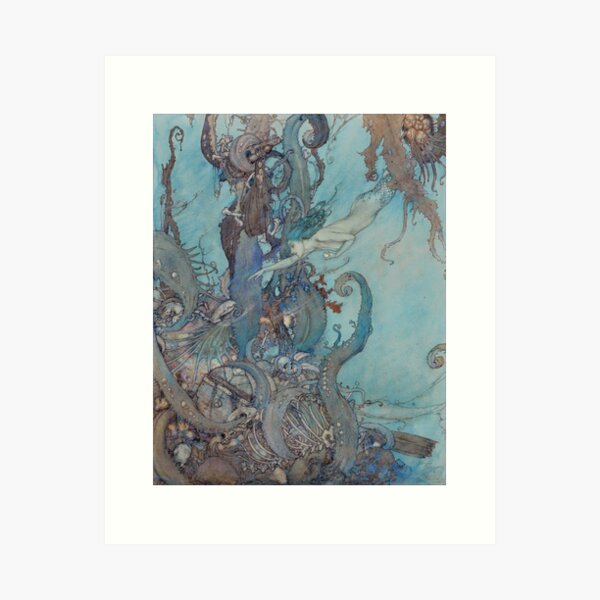 Artikel-Vorschau von Die kleine Meerjungfrau - Edmund Dulac, designt und verkauft von forgottenbeauty.