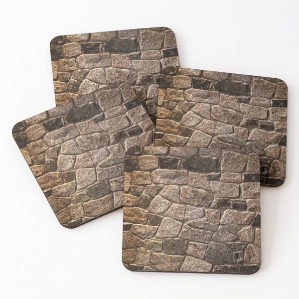 Item preview, Brown masonry stone wall. designed and sold by claireseyeview.