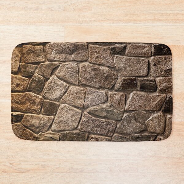 Item preview, Brown masonry stone wall. designed and sold by claireseyeview.