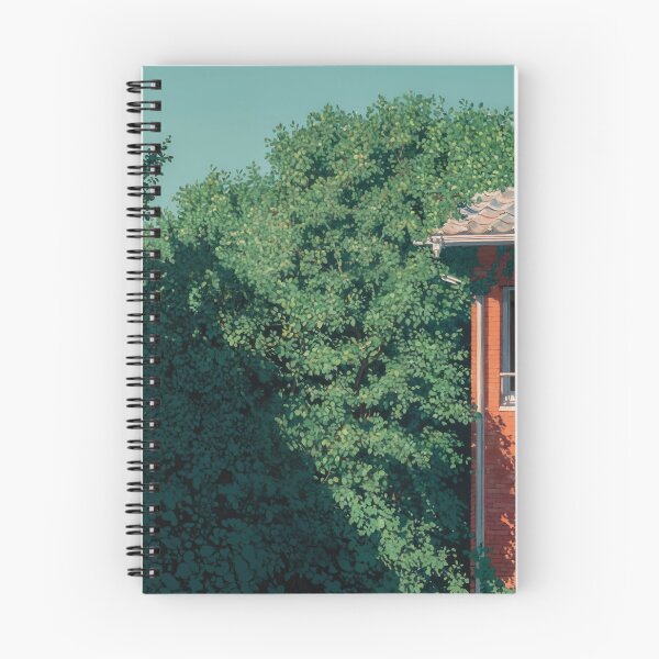 Item preview, Japanese Anime Girl Gazing From Balcony Amidst Lush Greenery designed and sold by regnumsaturni.
