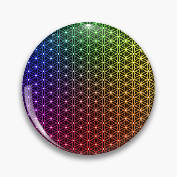 Item preview, Rainbow Flower of Life | SG003-Spectrum 2x_FULL ⚫️ Black designed and sold by Re.SOURCE.