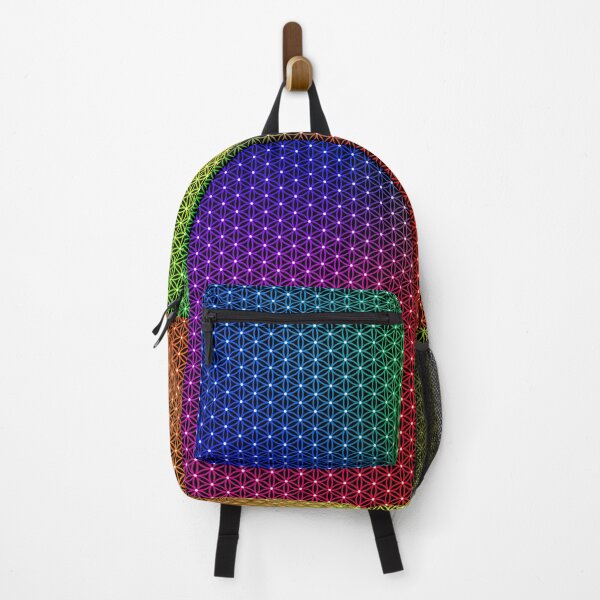 Item preview, Rainbow Flower of Life | SG003-Spectrum 2x_FULL ⚫️ Black designed and sold by Re.SOURCE.