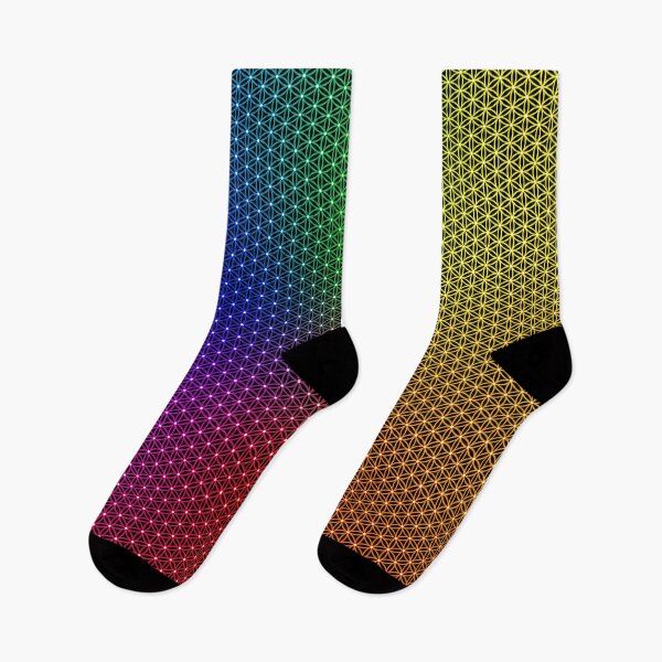 Item preview, Rainbow Flower of Life | SG003-Spectrum 2x_FULL ⚫️ Black designed and sold by Re.SOURCE.