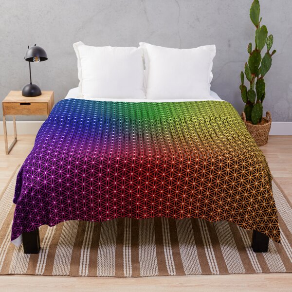 Item preview, Rainbow Flower of Life | SG003-Spectrum 2x_FULL ⚫️ Black designed and sold by Re.SOURCE.