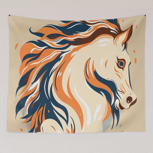 Item preview, Horse head, Dynamic style designed and sold by BestRebel.