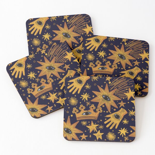 Item preview, Celestial Mystique – Astrology-Inspired Golden Pattern Witchy Aesthetic - Illustration Jemma Jamie Skidmore  designed and sold by Jemma Jamie Skidmore.