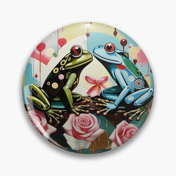 Item preview, Frogs in love among roses. designed and sold by Natalia-Vlad.
