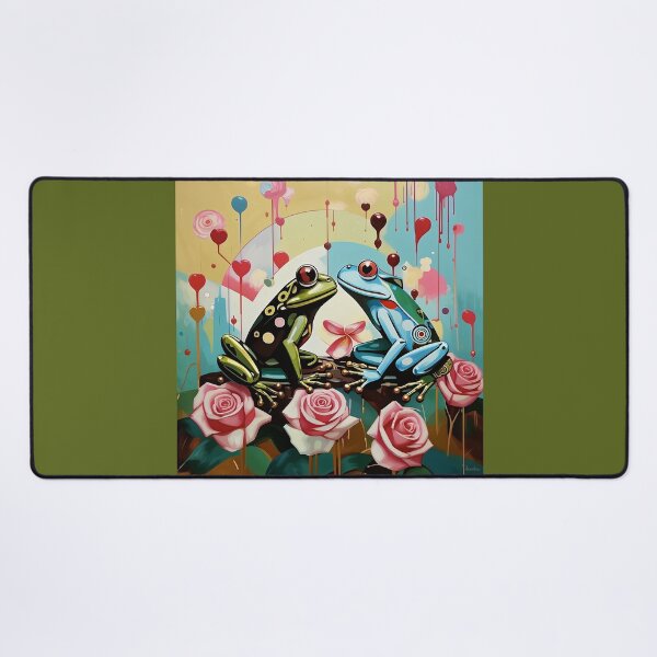 Item preview, Frogs in love among roses. designed and sold by Natalia-Vlad.
