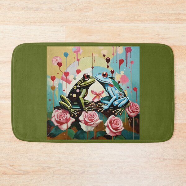 Item preview, Frogs in love among roses. designed and sold by Natalia-Vlad.