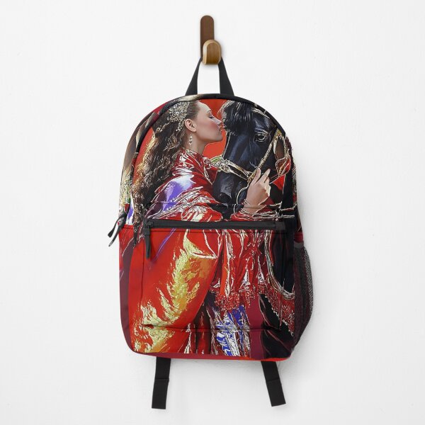 Item preview, Woman in golden dress embracing her horse designed and sold by Reina75.