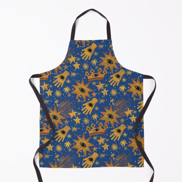 Item preview, Retro 90s whimsy goth Celestial Mystique – Astrology-Inspired Golden Pattern Witchy Aesthetic - Illustration Jemma Jamie Skidmore designed and sold by Jemma Jamie Skidmore.