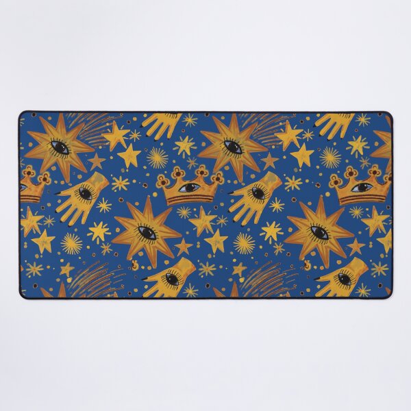 Item preview, Retro 90s whimsy goth Celestial Mystique – Astrology-Inspired Golden Pattern Witchy Aesthetic - Illustration Jemma Jamie Skidmore designed and sold by Jemma Jamie Skidmore.