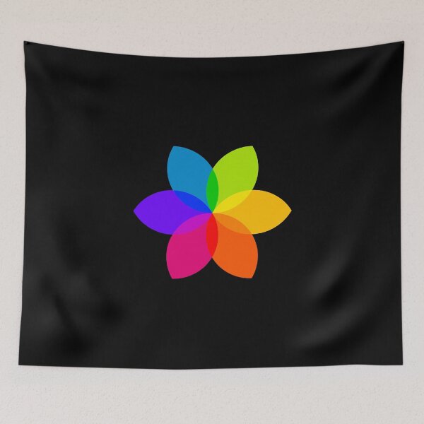 Item preview, Core Flower of Life | Rainbow Colour Blend Petals_FIT ⚫️ Black designed and sold by Re.SOURCE.