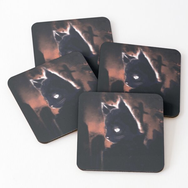 Item preview, Dark cat illustration  designed and sold by Kobemyers.