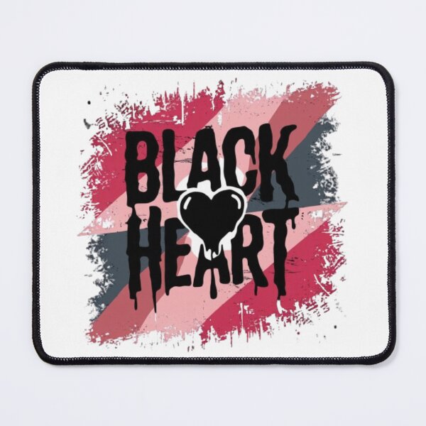Item preview, Bold "Black Heart" Grunge Design - Unique Edgy Artwork designed and sold by GemBob Creations.