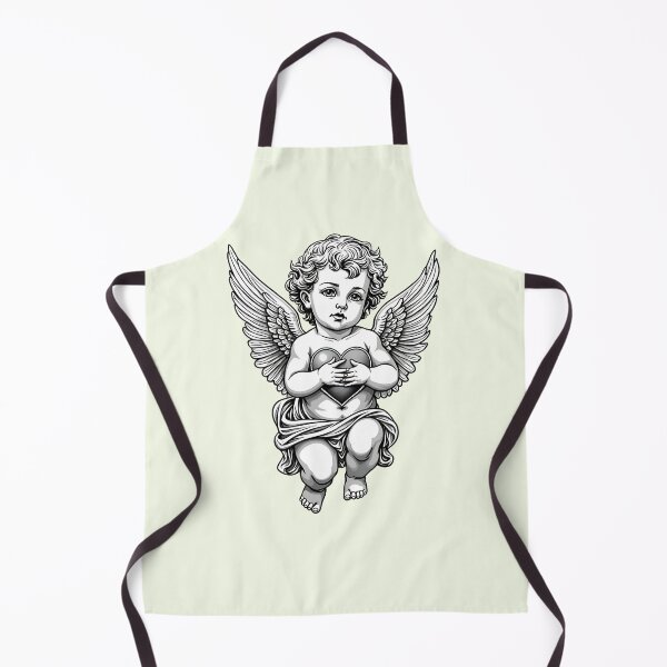 Item preview, Cherub Holding Heart designed and sold by VibeTCreations.