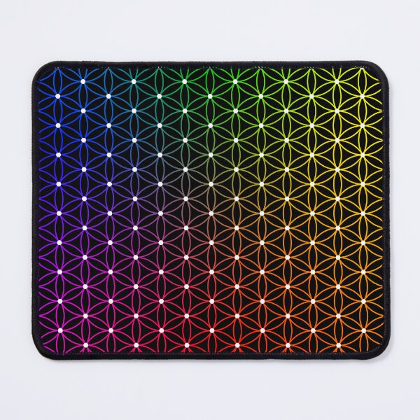 Item preview, Rainbow Sacred Geometry Pattern | SG002-Spectrum-D24 3x_FULL ⚫️ Black designed and sold by Re.SOURCE.