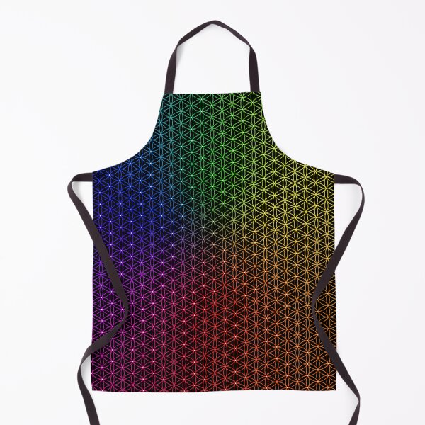 Item preview, Rainbow Sacred Geometry Pattern | SG002-Spectrum-D12 3x_FULL ⚫️ Black designed and sold by Re.SOURCE.