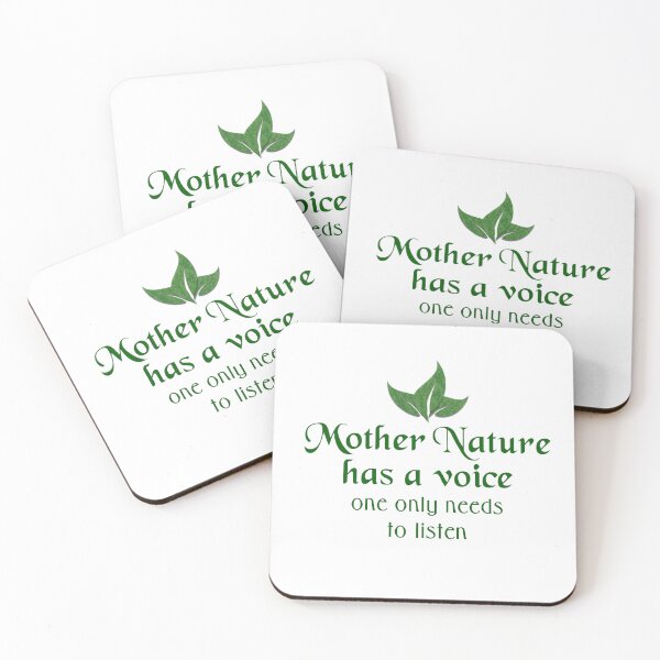 Item preview, Mother Nature has a voice one only needs to listen Gaia Earth Goddess quote saying designed and sold by GreyForest.