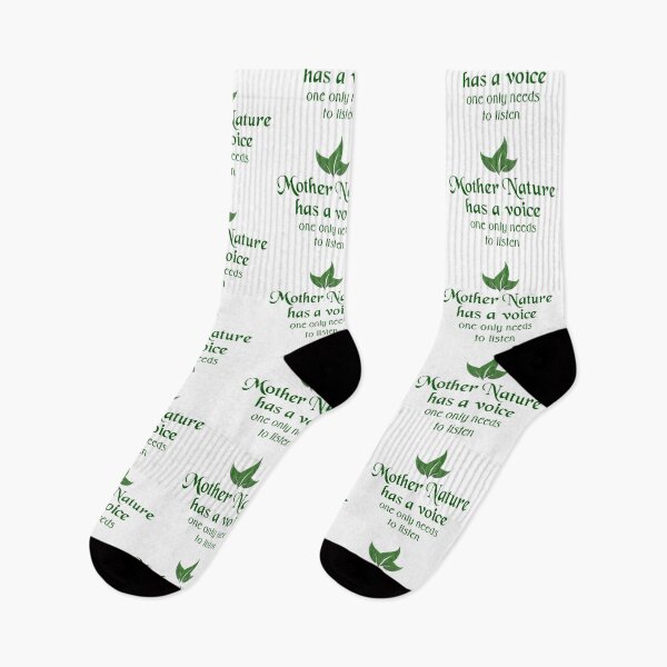 Item preview, Mother Nature has a voice one only needs to listen Gaia Earth Goddess quote saying designed and sold by GreyForest.