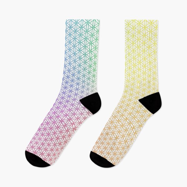 Item preview, Rainbow Sacred Geometry Pattern | SG002-Spectrum 3x_FULL ⚪️ White designed and sold by Re.SOURCE.