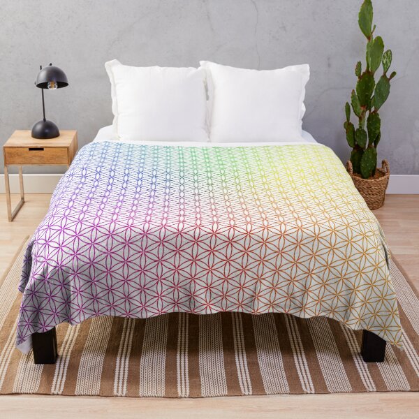 Item preview, Rainbow Sacred Geometry Pattern | SG002-Spectrum 3x_FULL ⚪️ White designed and sold by Re.SOURCE.