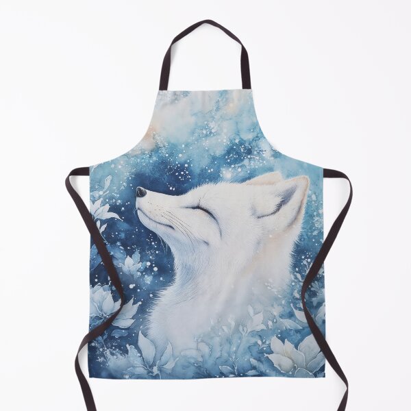 Item preview, Dreamy Winter Fox Surrounded by Frosted Flowers designed and sold by AshiraCreations.